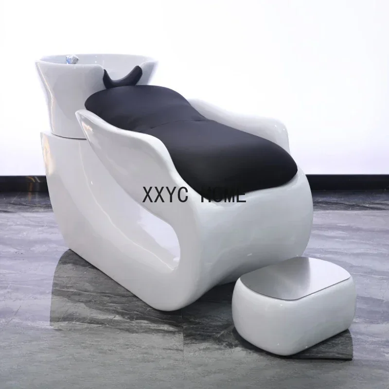 

Recliner Shower Shampoo Chairs Dedicated Hairdressing Shampoo Chairs Head Spa Silla Peluqueria Beauty Furniture QF50SC