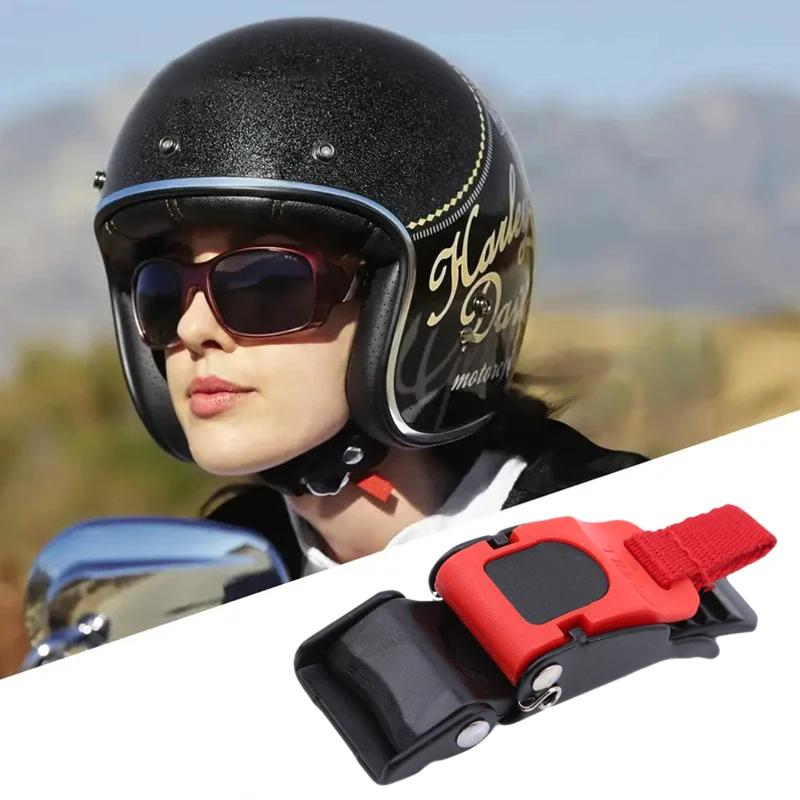 1Pc Universal Motorcycle Helmet Quick Release Pull Buckle Chin Strap Clip Replacement for ATV Bike Crash Helmet Fixing Accessory