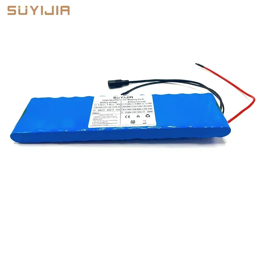 7S2P 24V Lithium Battery Pack 18650 Power Battery 29.4V Actual Capacity 5000mAh BMS Suitable for Electric Bicycles and Scooters