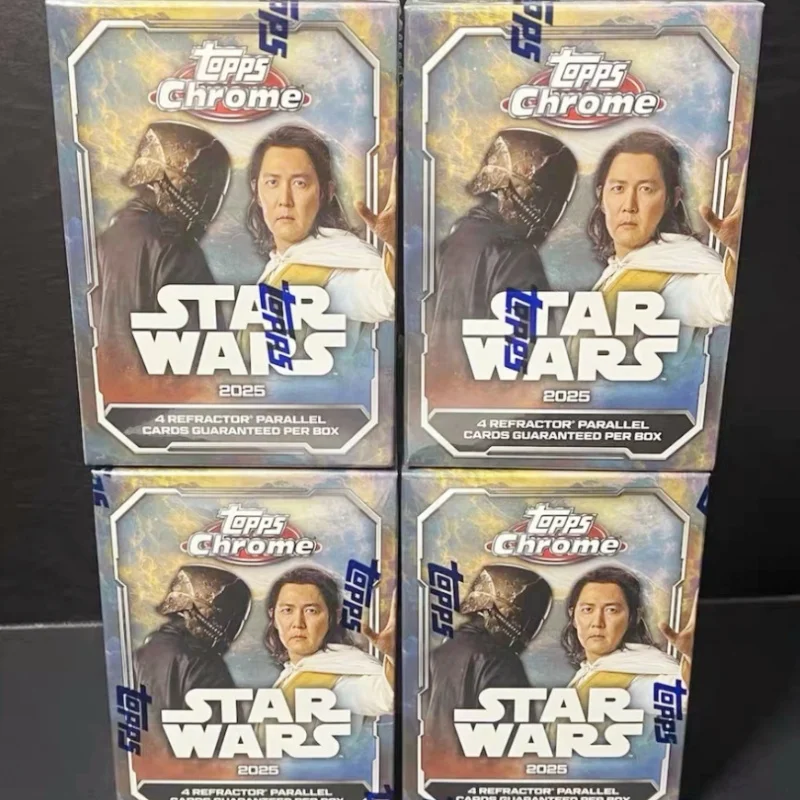 stock-topps-chrome-star-wars-hobby-box-1-auto-4-paralleles-numerotes-kyber-light-refractors-cartes-a-collectionner-du-film-cadeau-de-collection