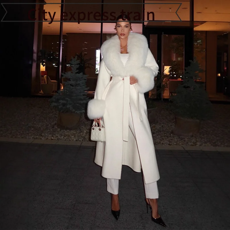 

Женский шерстяной кардиган с поясом, приталенный, однотонный, модный, зимний, с длинными рукавами, элегантный, с капюшоном