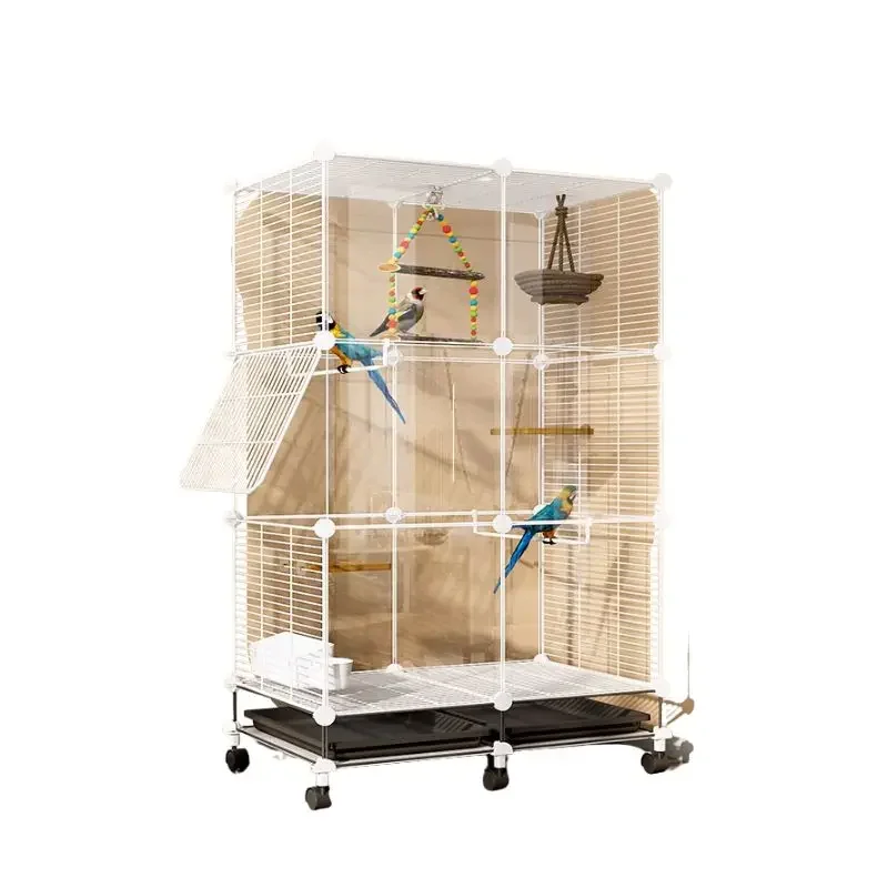 

Breeding Bird Cages Outdoor Large Budgie Parrot Stand Bird Cages Feeder Pigeon Cage Pour Pet Products
