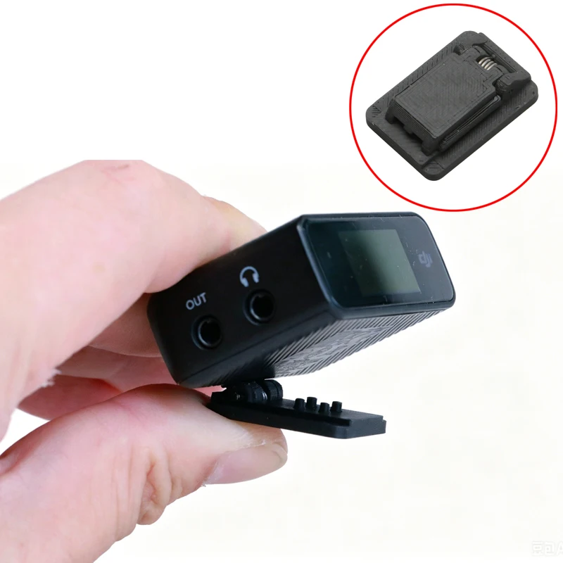 1PCS For DJI MIC1 Microphone Spring-Loaded Quick Release Clip Mount Cold/Hot Shoe Adapter Universal Camera Conversion Bracket