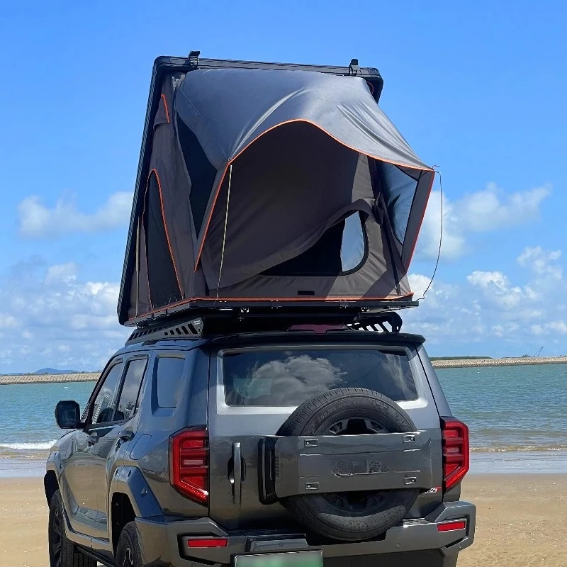 Rooftop Tent Pop Up Hard Shell for Pickup, Side Awning Outdoor Shade, Overland Camper Shell for Truck Bed