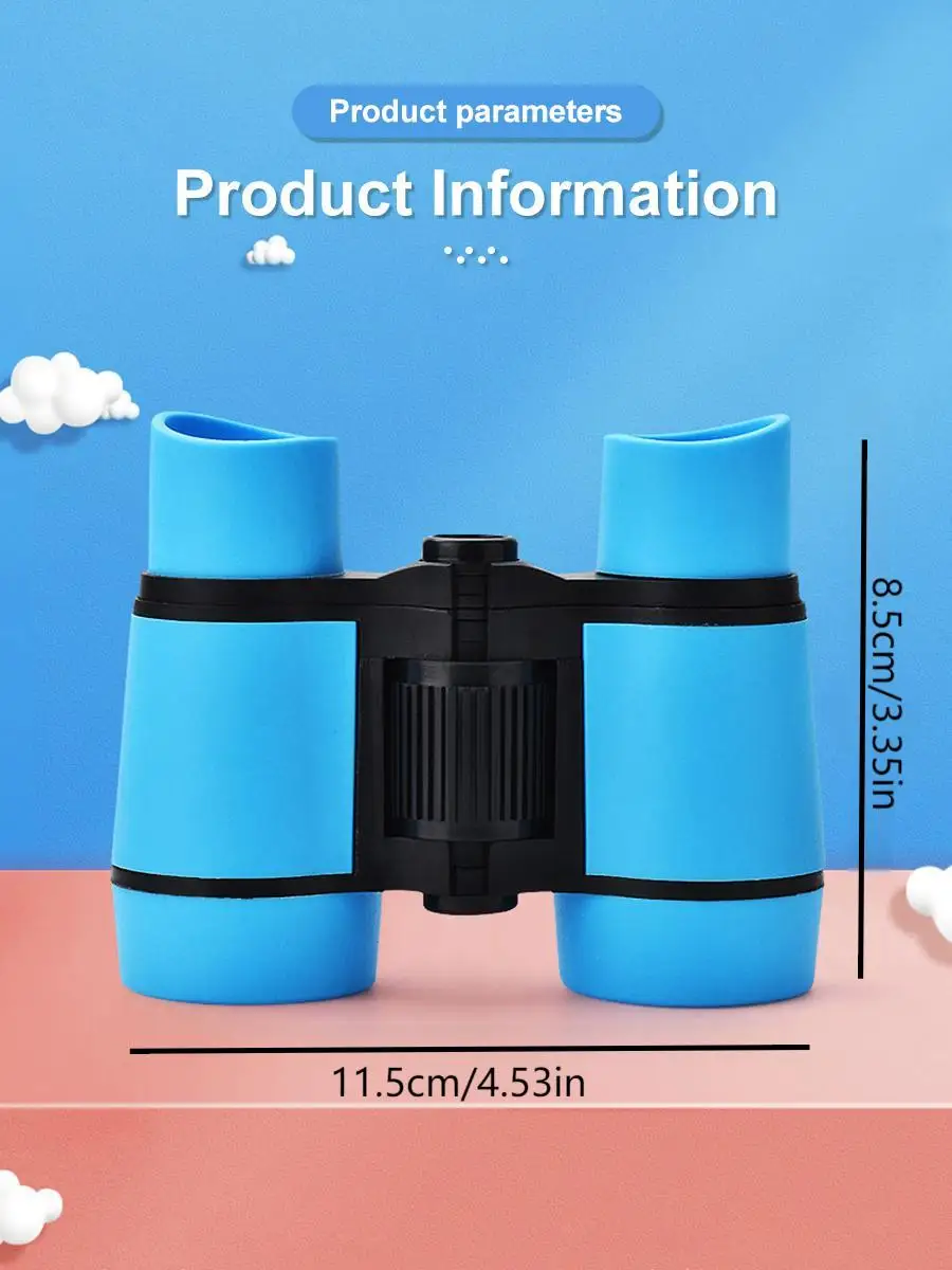 مجموعة مناظير للأطفال لعمر 6-18 سنة للأولاد والبنات للصيد قابلة للطي تلسكوب صغير هدايا عيد ميلاد تعليمية للتخييم في الهواء الطلق