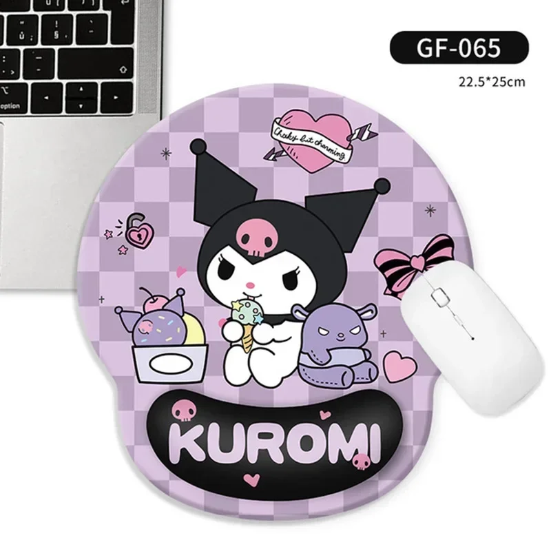 

Kurome Mouse Pad With Wrist Rest Cinnamoroll MousePad Protection Notebook Eva MousePad for Keyboard Mouse Pc Laptop Desk Pad pc