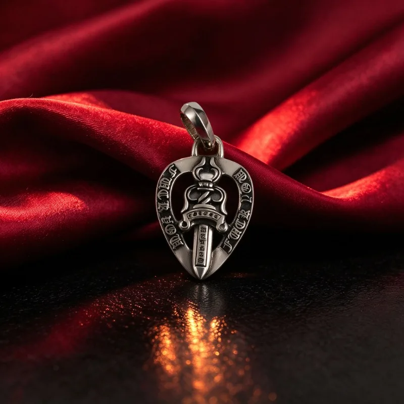 Punk Vintage Embossed Cross Pendant, Detailed Gothic Floral Engraving Metal Charm, Unisex Street Fashion Accessory, Dark Style Jewelry for Daily Wear, Perfect Gift for Rock, Hip Hop and Gothic Style Fans