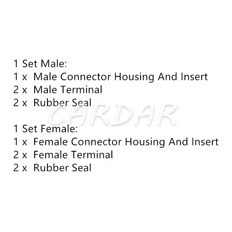 1 مجموعات 2 دبوس 6189-0611 90980-11875 تدق الاستشعار موصل حاقن الوقود المقبس لتويوتا كورولا