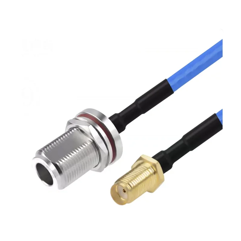 RG402 Coaxial Cable SMA Male SMA Female Reverse to N Female Connector RG402 Blue Semi Flexible 50ohm