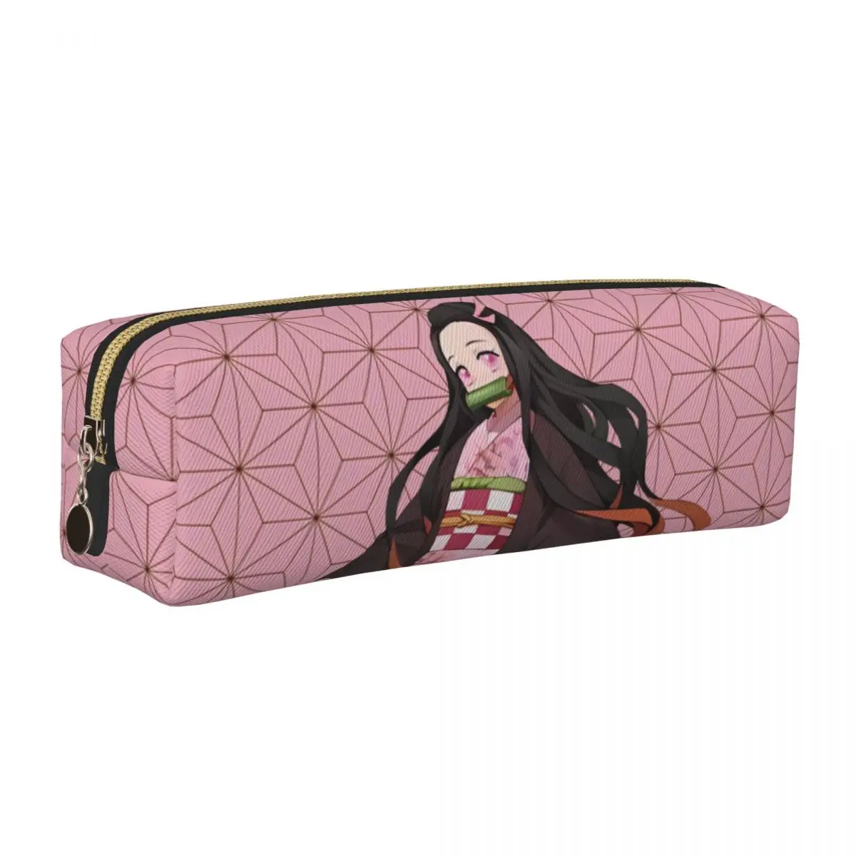 شيطان القاتل مقلمة جديدة النساء لطيف Nezuko حامل قلم أكياس طالب تخزين كبير مكتب هدية pencelcases
