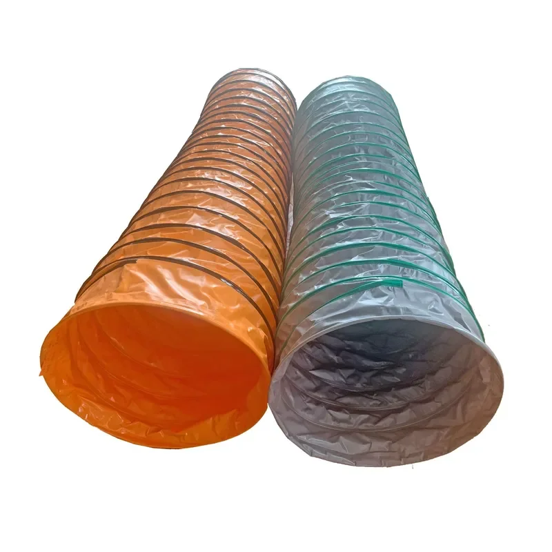 for Outdoor 24 Inch Dia 4inch Pitch PVC Dog Agility Training Equipment Tunnel Competition Tunnel