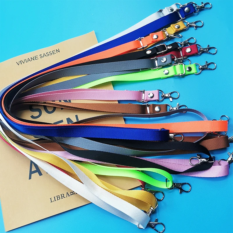 New Bright Color Crossbody Shoulder Strap 130cm Long Adjustable Bag Strap Nylon Handbag Belt For Women Bag Part Accessories