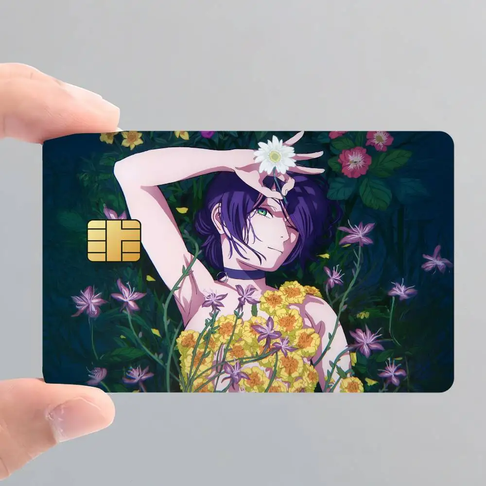 Chainsaw Man The Movie Reze Arc Poster Credit Card Skin Stickers for Bank Access Protective Film Cover Sticker Surprise Gift