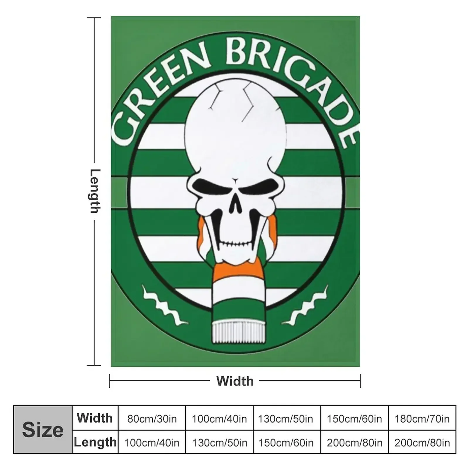 Green Brigade Throw Blanket Hair Cute Plaid Loose Stuffeds Blankets