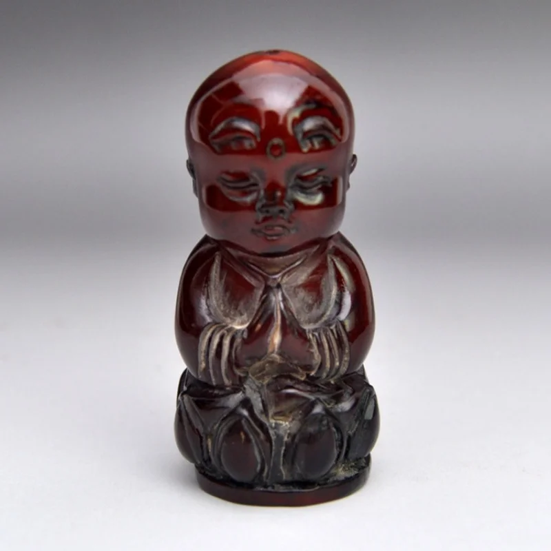 

Yak Skull Carved Monk Horn Hand Pieces