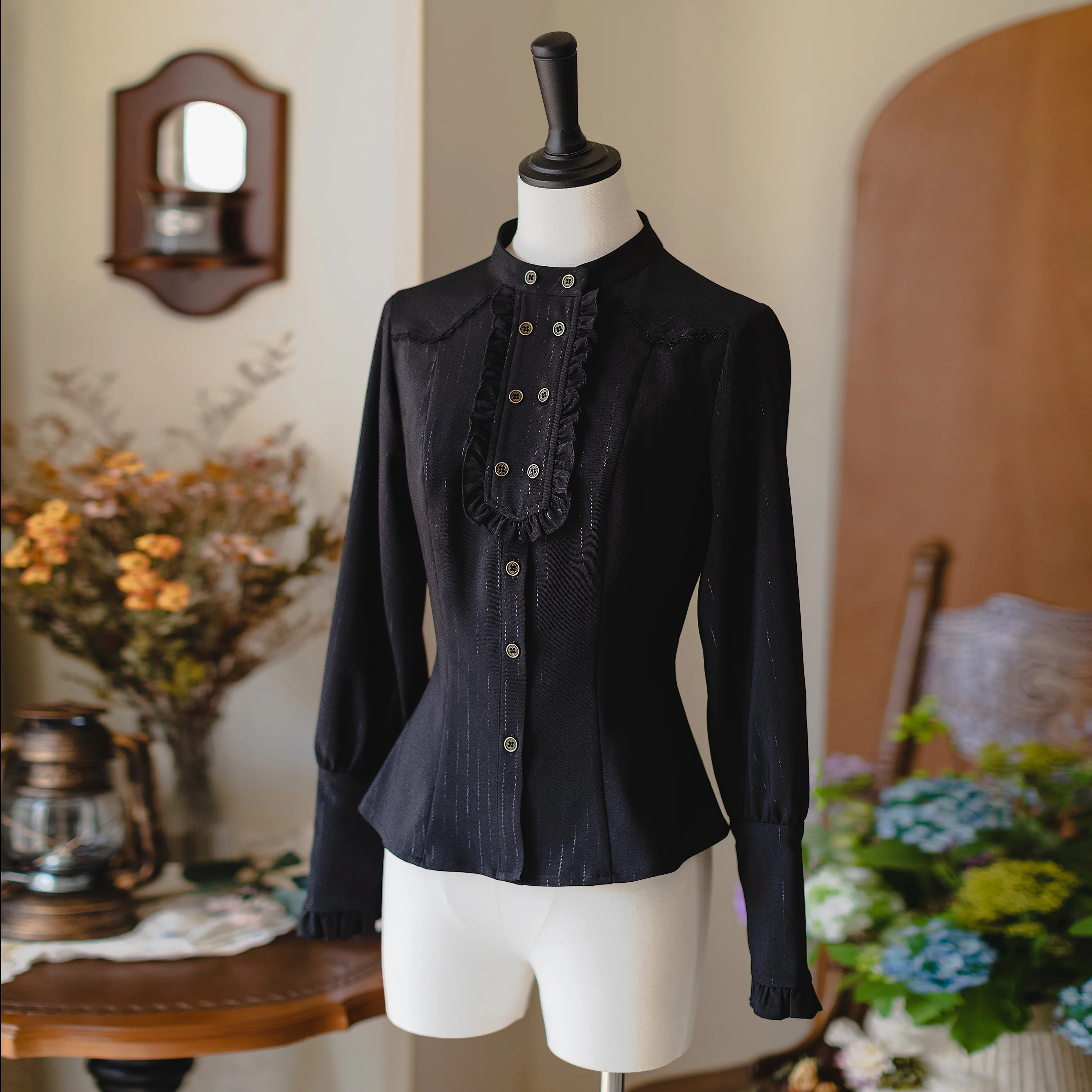 Original rétro élégant CLA chemises blanches printemps automne nouveau 2025 femmes coupe ajustée Lolita chemise cour française chemisiers de base hauts