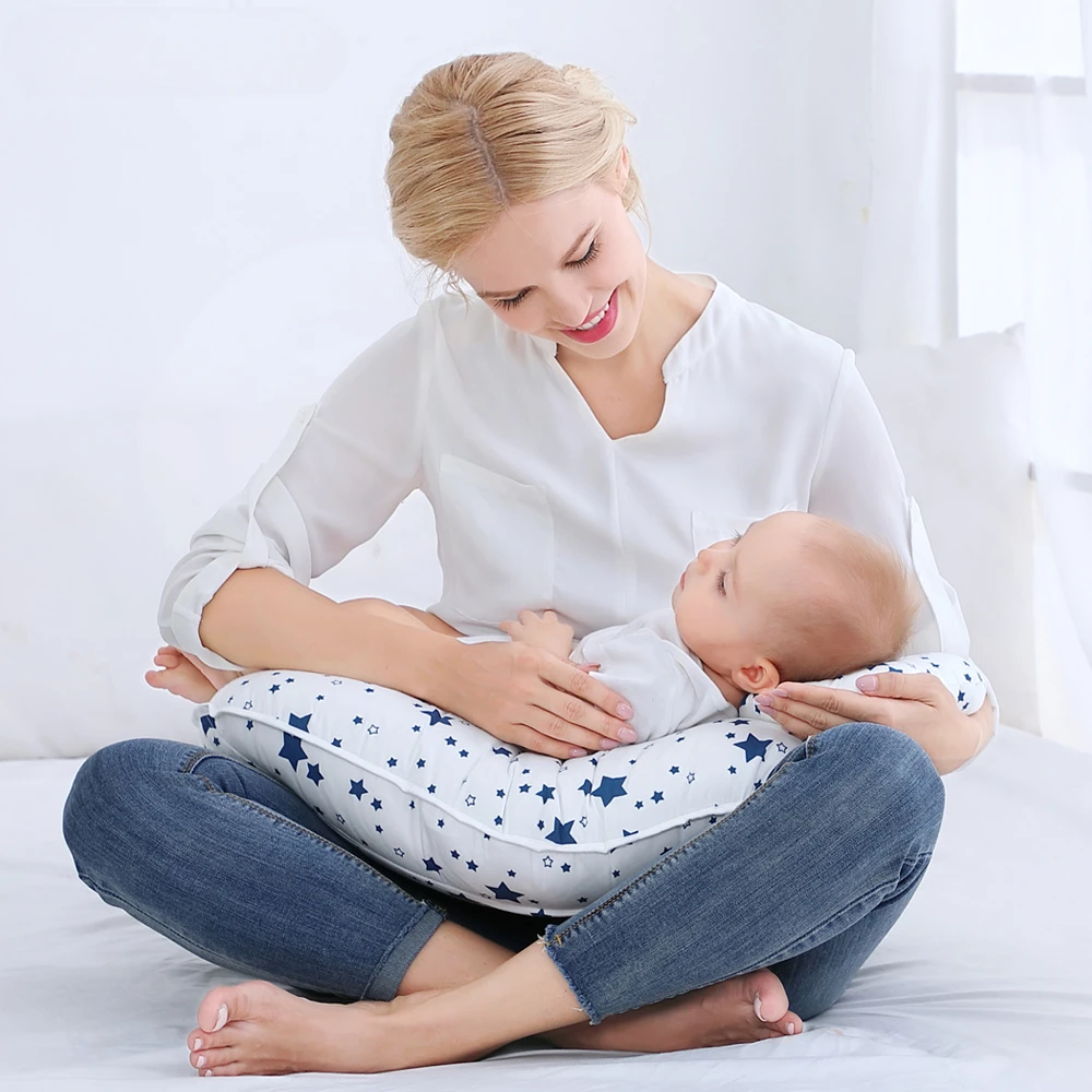 Almohada de lactancia Insular, almohada de lactancia de maternidad, cojín de cintura para lactancia en forma de U, mujeres embarazadas recién nacidas, 2 unids/set