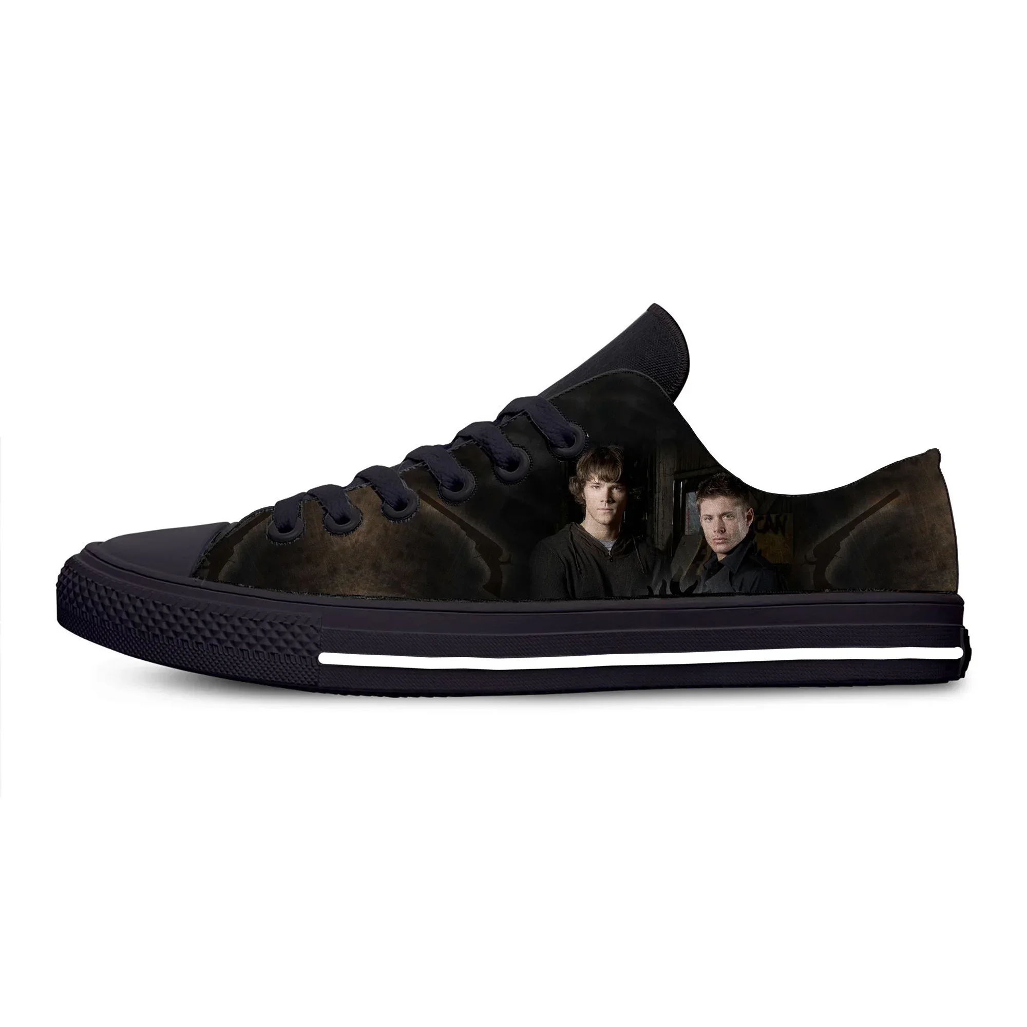 Supernatural Winchester Brothers zapatos de tela informales, zapatillas ligeras y transpirables, con estampado 3D, para hombre y mujer