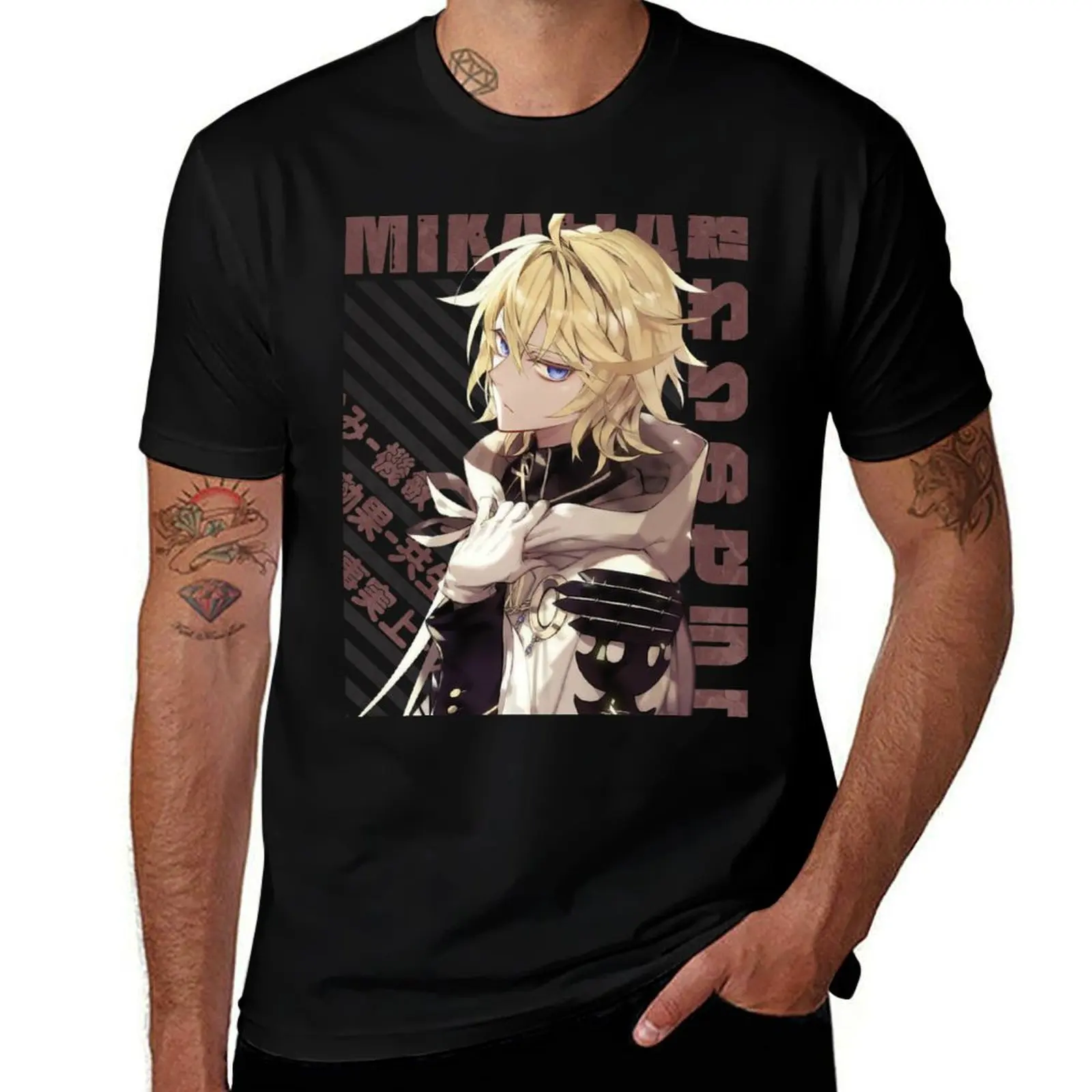 

Owari no Seraph - Mikaela T-Shirt anime tshirt valentines boutique clothes slim fit t shirts for men