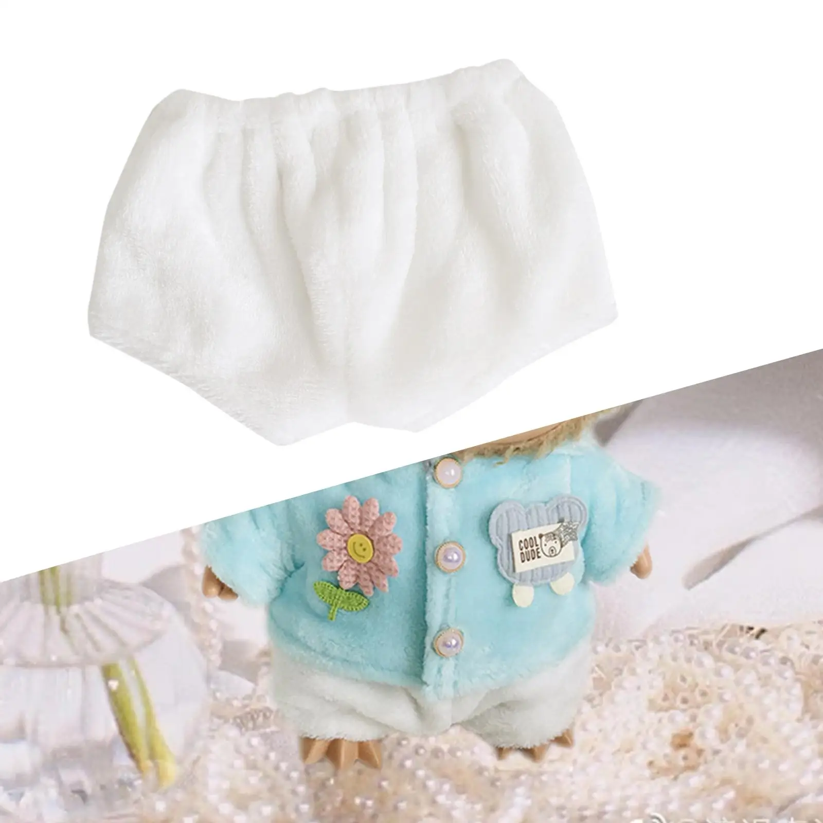 Doll Shorts Pretend Play Easy to Put on and Take Off Soft Fashion Doll Clothes Doll Accessory Clothing for 38cm Doll Dress up