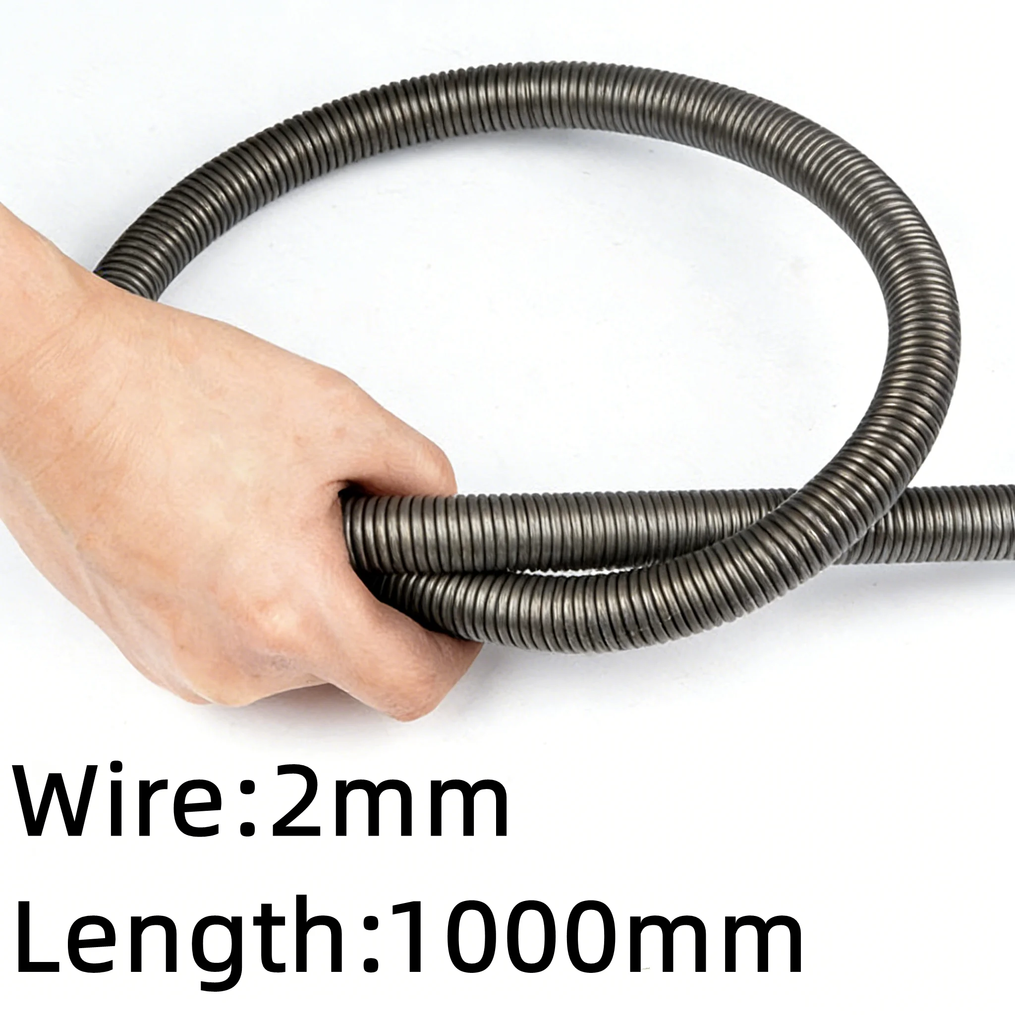 Wire 2mm length 1000mm Steel Material Tension Spring Heavy Lager OD 12-25mm Slender Long Spring