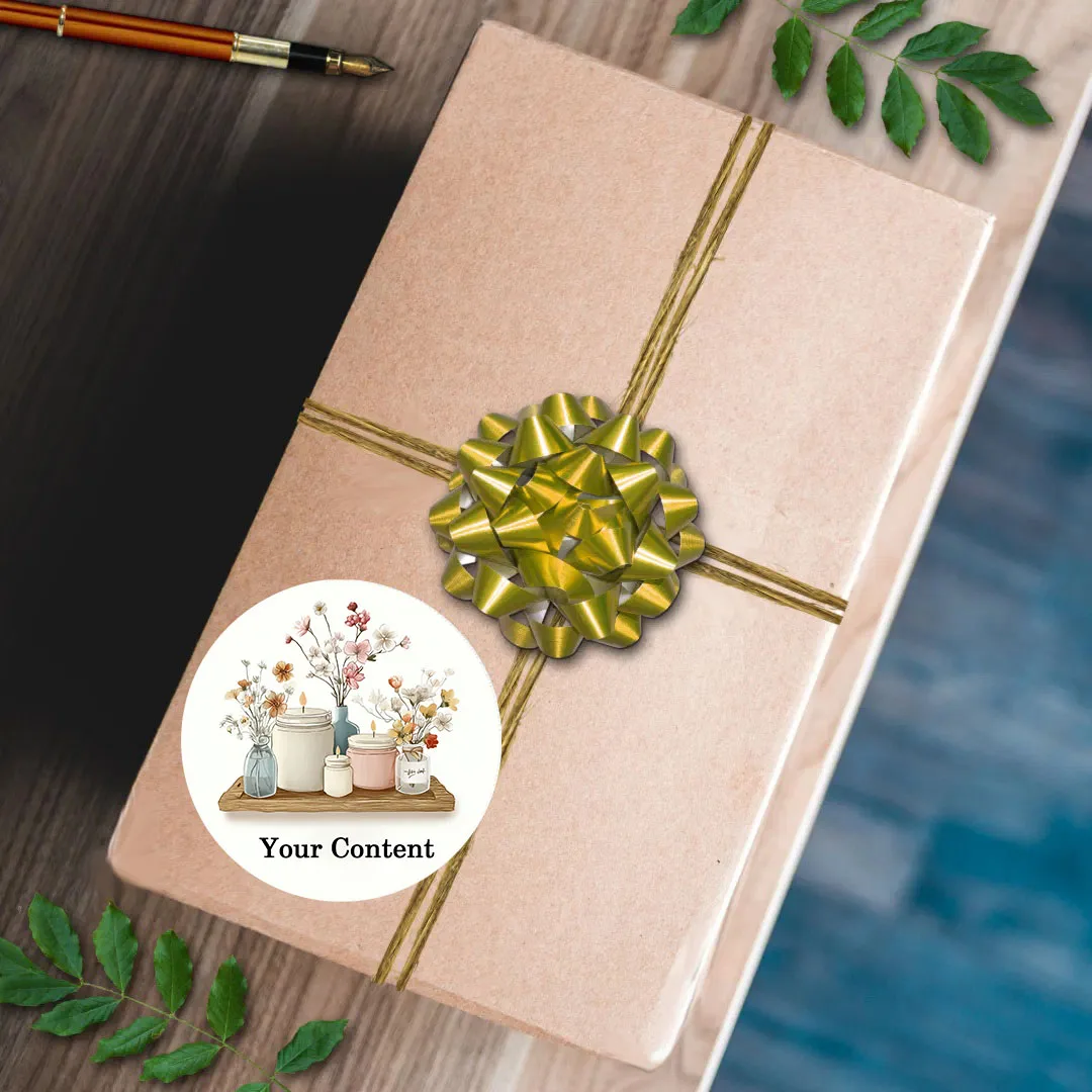 Picture 5: 90PCS Custom Aromatherapy Candle Stickers with Personalized Name Packaging, DIY Material and Gift Box Labels