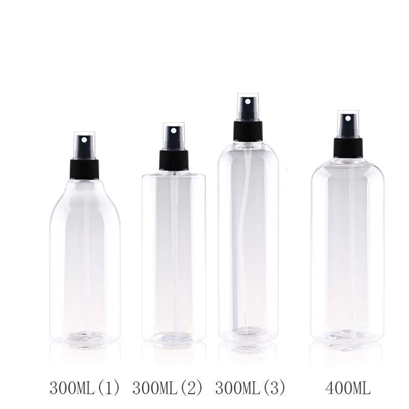 

300ML 400ML X 20 Spray Empty Bottle For Perfume PET Transparent Containers With Spray Pump Fine Mist Cosmetic Packaging Bottles