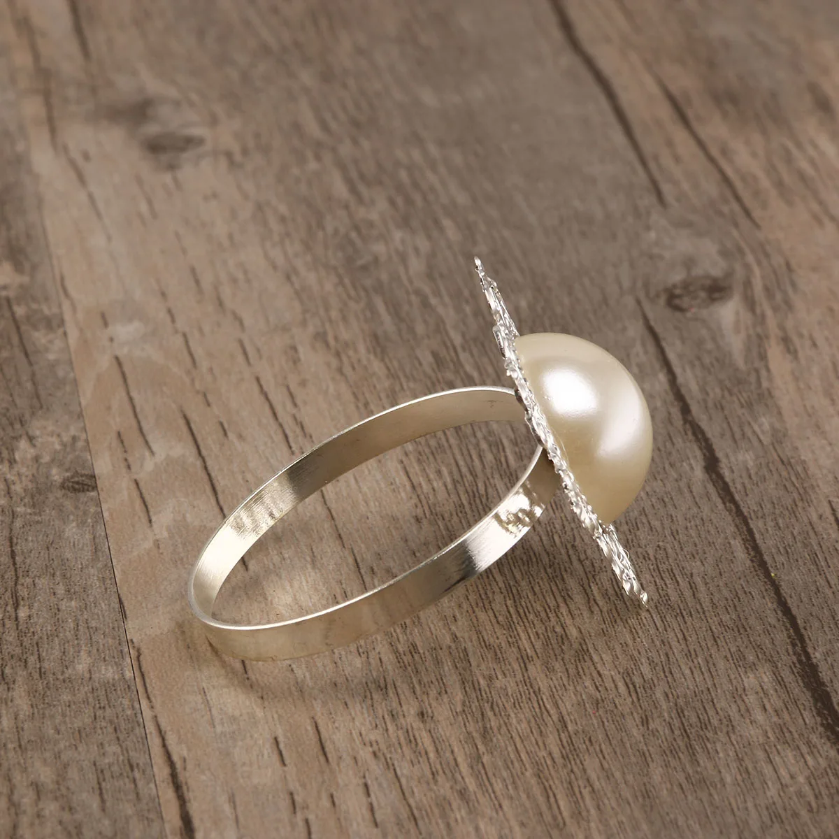 

12 Pcs Napkin Ring Pack of Rings and Silver Unique Wedding Banquet Holder