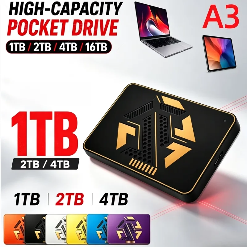 New 2.5" High-Speed Transfer A3 Series Elements External Hard Drive USB On-the-Go Portable HDD 2TB 4TB