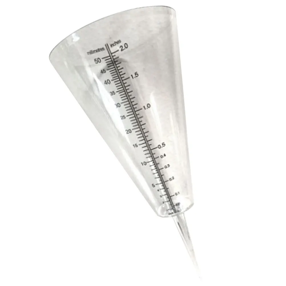 

Transparent Rain Gauge Cone Design for Outdoor Garden Watering Rain Measuring Cup with Clear Scale Durable Plastic Material