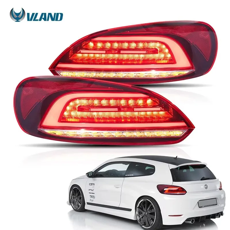 VLAND Full LED Taillights Tail Rear light 2009-2014 3rd Gen (Third Generation) For VW Scirocco