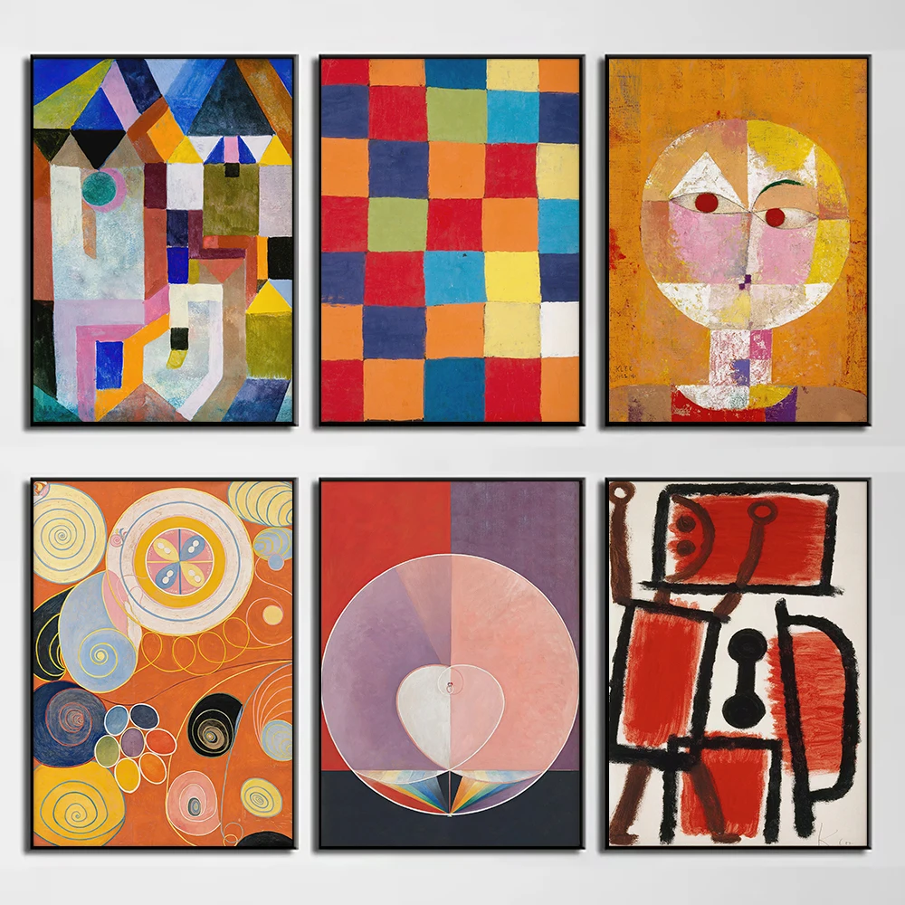 Photography Geometry - Paul Klee Abstrakcyjny Geometryczny Kolorowy Blok