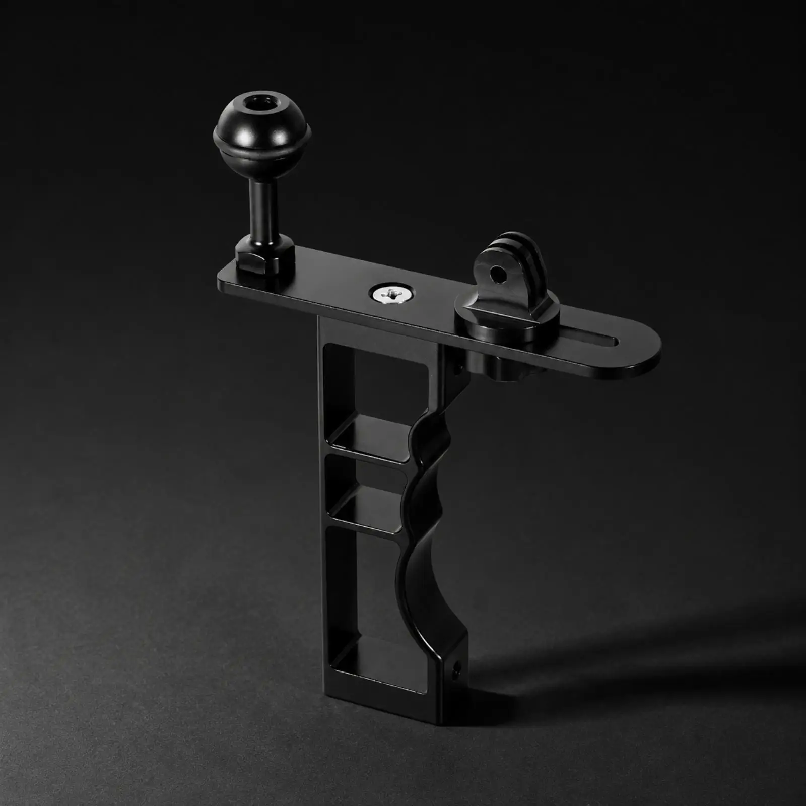 CNC Aluminum Camera Grip Adjustable Camera Grip with Accessory Mount Ergonomic Lightweight for Content Creators, Live Visual
