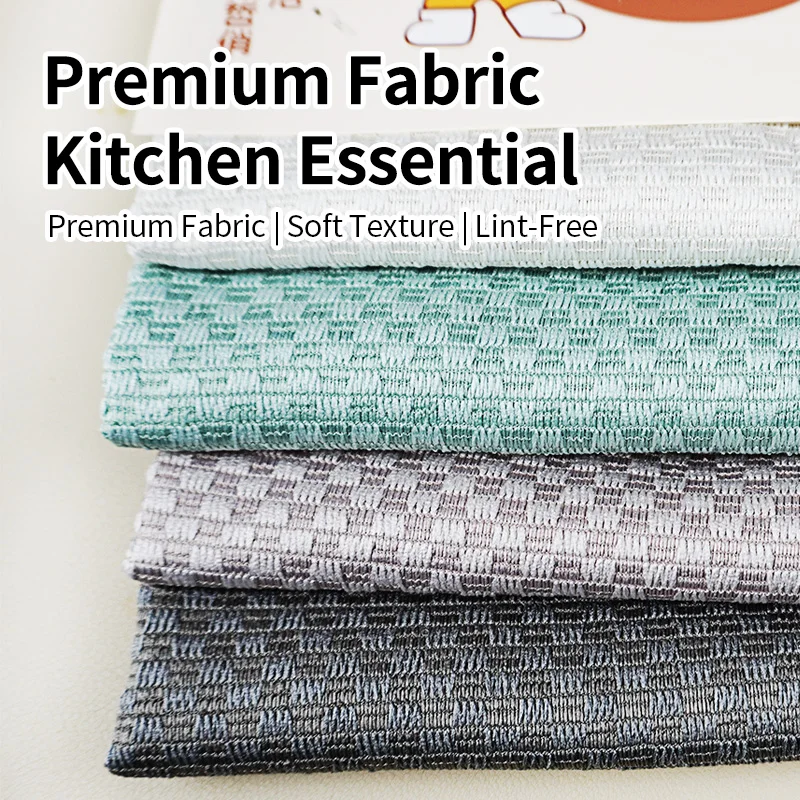 Lint Free No Trace Microfiber Cleaning Towel Reusable Highly Absorbent Streak Free for Glass Mirror Windows Car Kitchen Dish