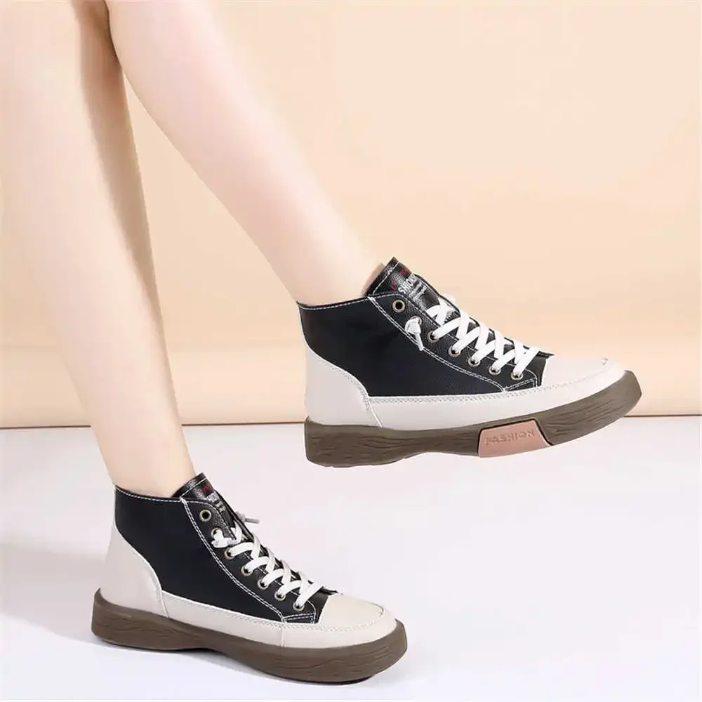 Without Heel Laced Walking Boot Comfortable Women\'s Boots Shoes Boots Women Sneakers Sport Suppliers Retro Price Collection