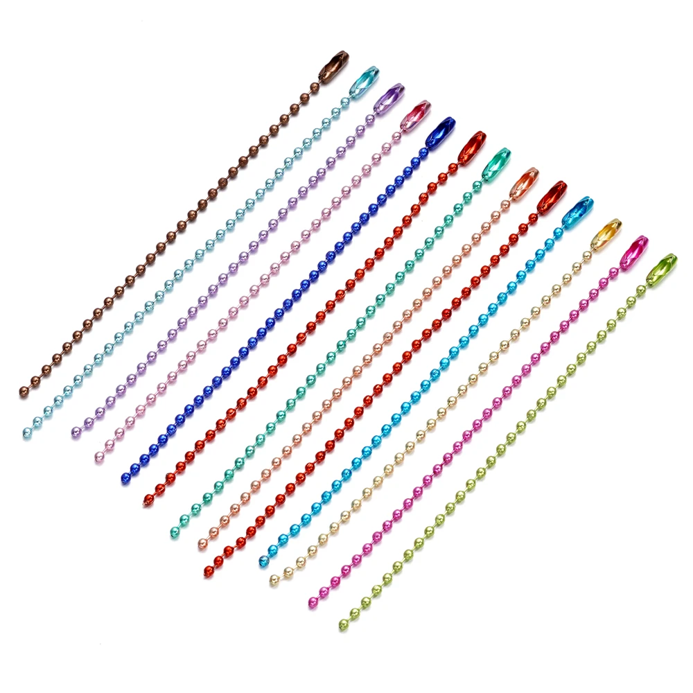 

20PCS 2.5x12cm Iron Ball Chain Clasps Connector Fasteners for DIY Handmade Jewelry Making Necklace Bracelet Accessories