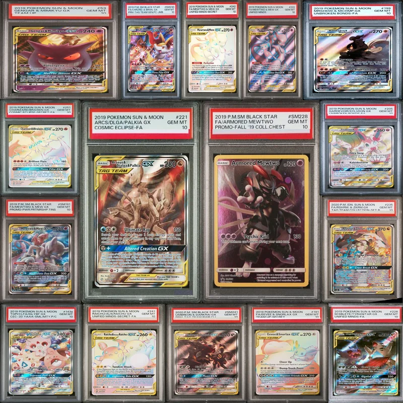 

Diy Proxy Pokemon Cards Tag Team Engsh Version 2019 Sun Moon Series Greninja Pikachu Armored Mewtwo Anime Game Card Toy