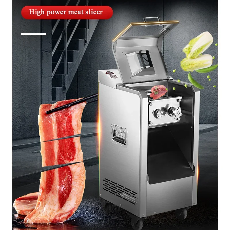 ماكينة تقطيع اللحوم الجديدة قطاعة الخضراوات لحم البقر الطازج لحم الضأن ماكينة تقطيع اللحوم التجارية مجموعة سكاكين قابلة للفصل #3