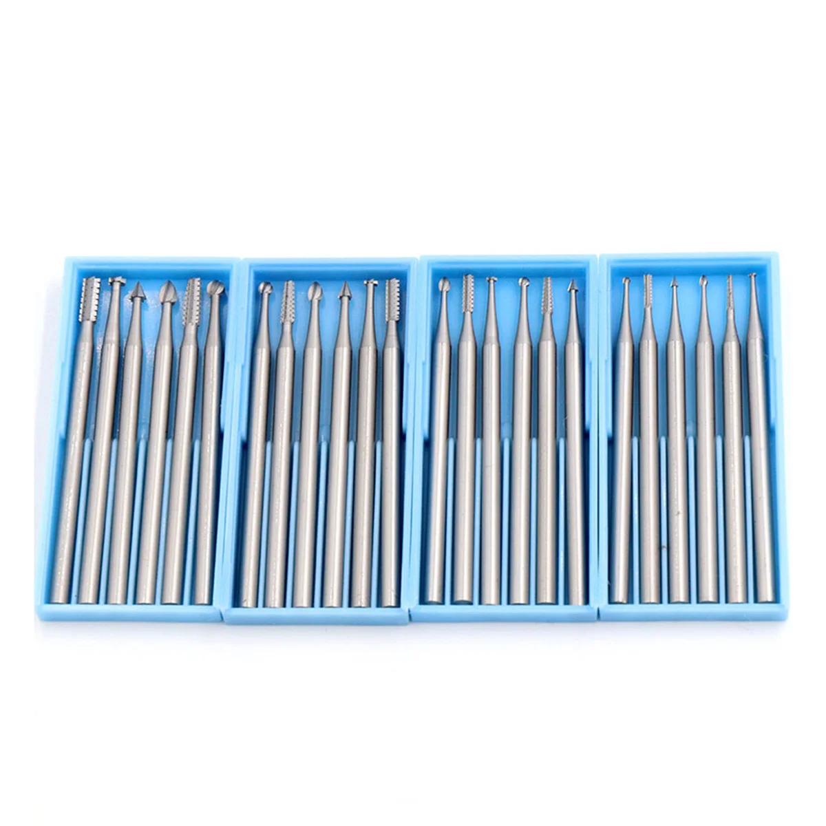 

6Pcs Tungsten Carbide Rotary Engraving Bits 2.35mm Shank Burr Drill Carving Polishing Jewelry Woodcraft Rotary Drill Bit