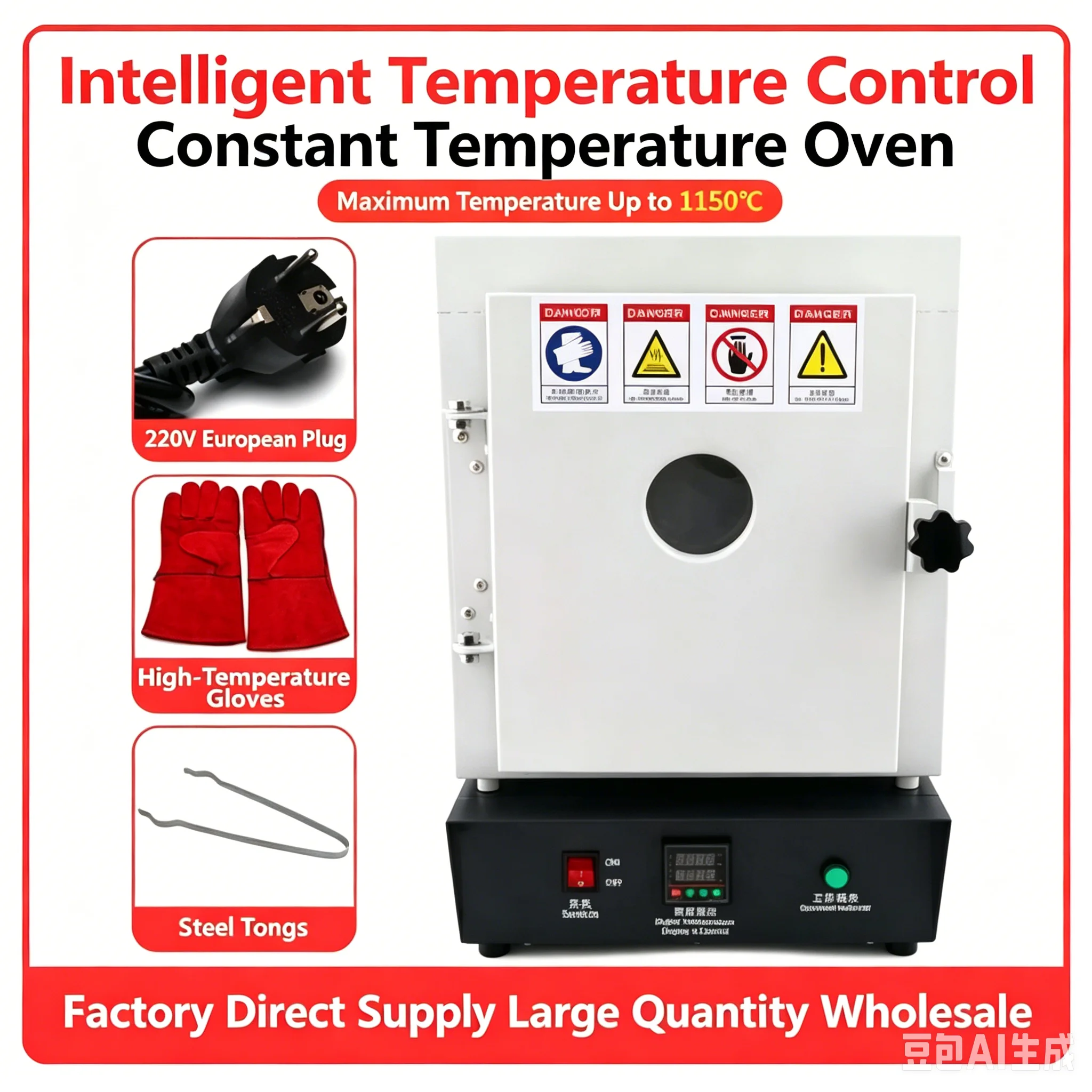 1150°C High Temperature Enamel Furnace Digital Constant Temperature Heating Oven Gypsum Mold Melting Furnace For Jewelry Casting