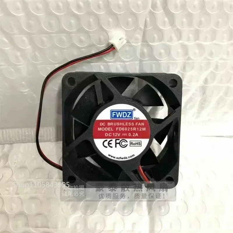 for 6025 6cm 12V 0.2A 2-Wire Dual Ball Bearing Chassis Power Supply Cooling Fan Ultra Quiet New