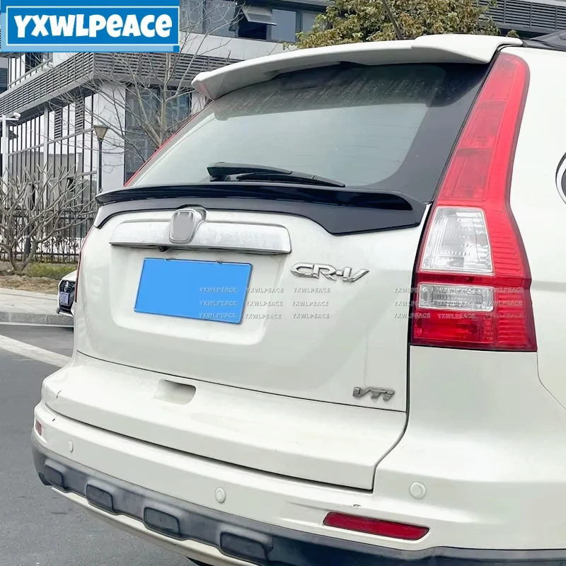 

For Honda CRV 2007 2008 2009 2010 2011 Spoiler High Quality ABS Plastic Rear Trunk Lid Middle Spoiler Wings Body Kit Accessories