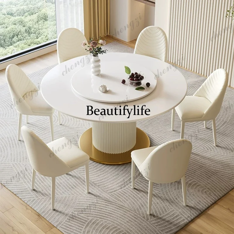 Unique Round Table Luxury Designer Big Nordic Kitchen Dining Table Set Living Room Modern Mesas De Restaurante Home Furniture