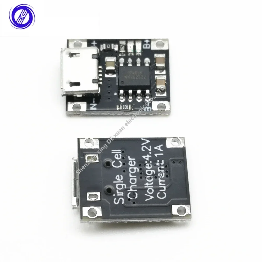 100pcs Mini lithium battery charging module 1A charging plate 4056 module 18650 charger Micro interface