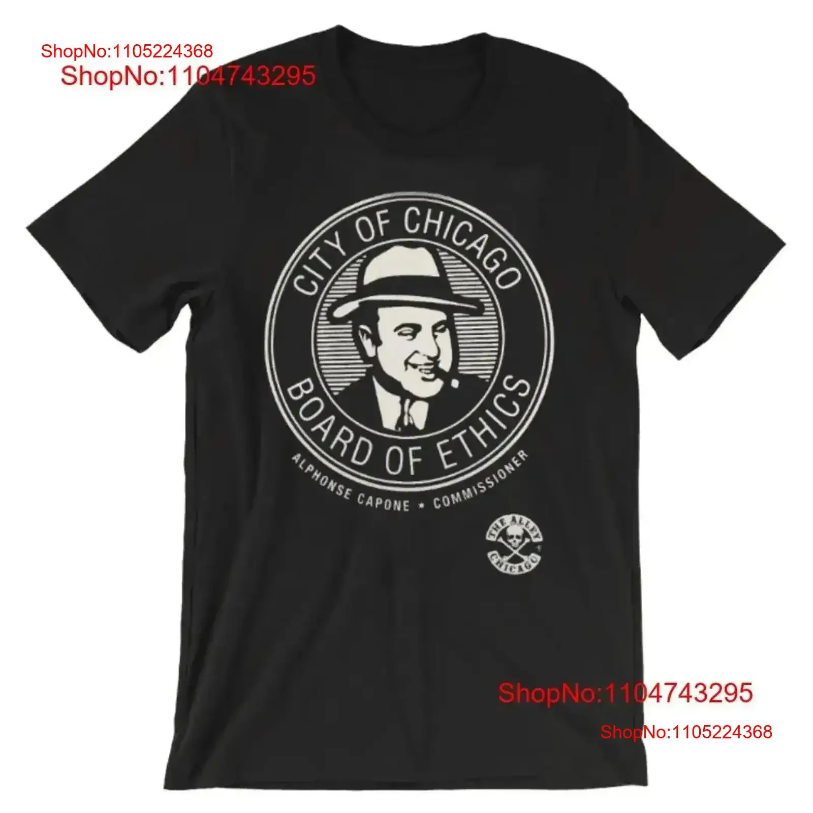 Al Capone Board Of Ethics T Shirt vintage Washed homme Stretched fashion Stylish streetwear Casual Versatile vintage Washed