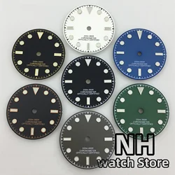 NH Watch Dial 29mm Black Blue Green Grey White Dial Luminous Fits NH35 NH36 ETA2824 PT5000 Miyota 8215 DG2813 3804 Movement