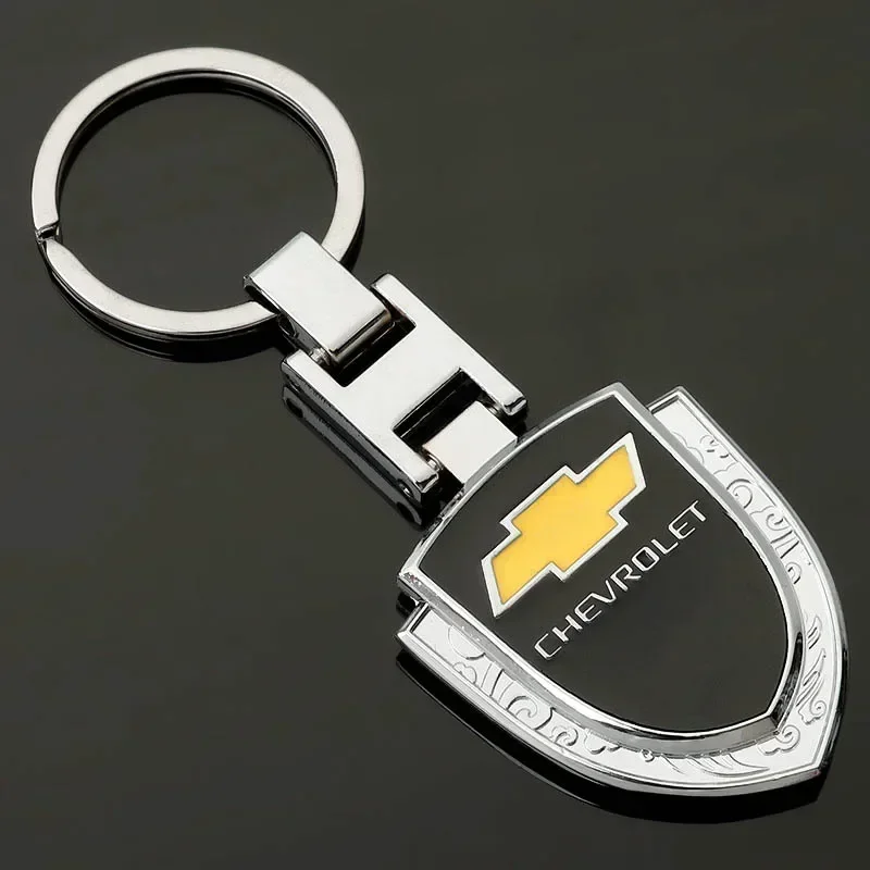 3D Metal Car Logo Keychain Keyrings for Chevrolet Captiva Aveo Cruze Lacetti Niva Cobalt Optra Lanos Orlando Sail Spark ONIX