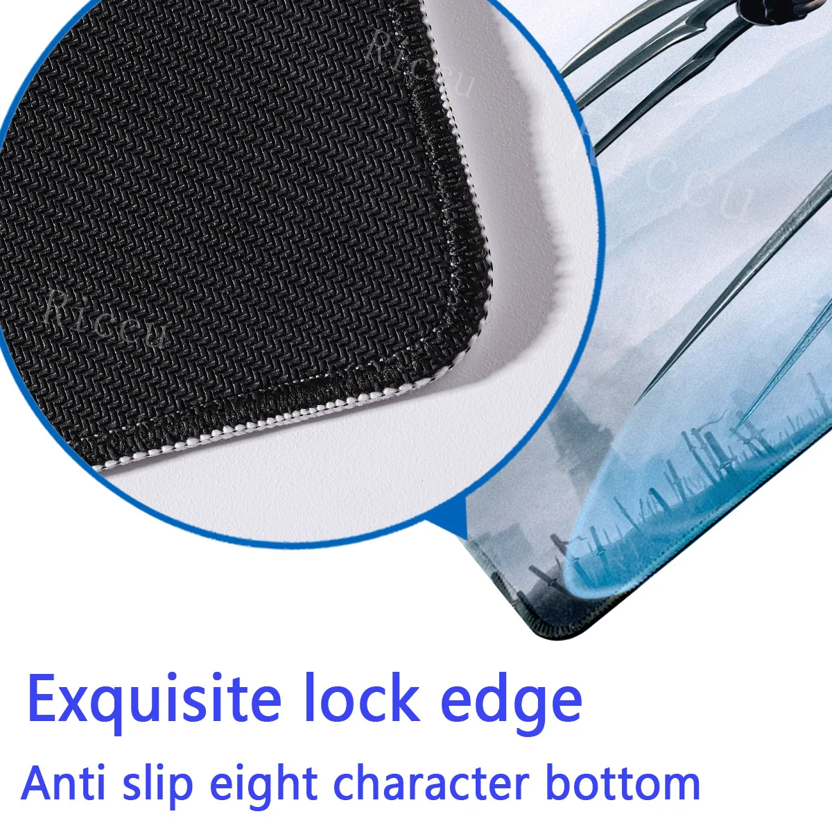 Simplicity Art Cute Cat Large teclado mouse pad Computer Gaming offices accessories mousepad Big Keyboard Gamer 100x50cm deskmat