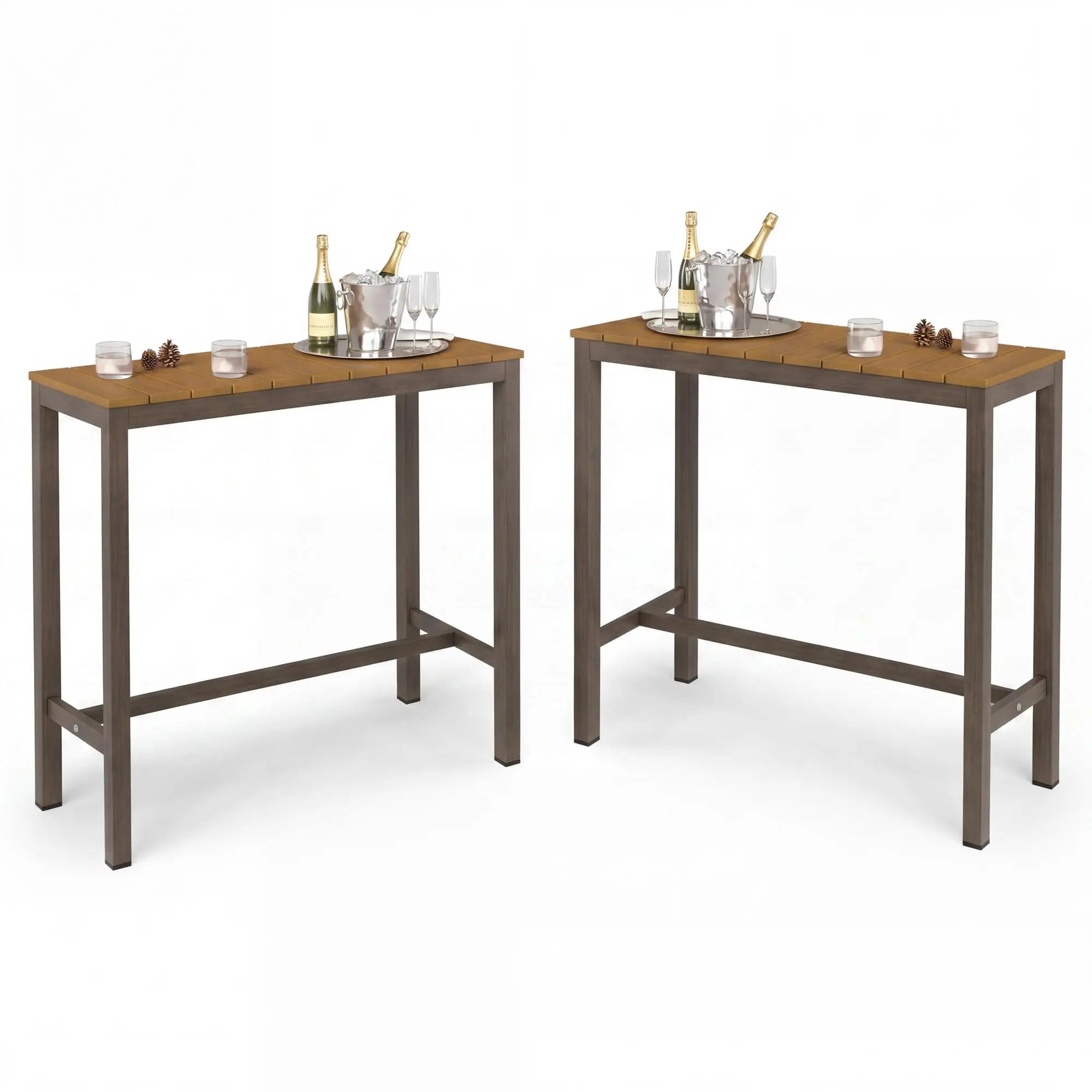 Outdoor Bar Table Set of 2, 38