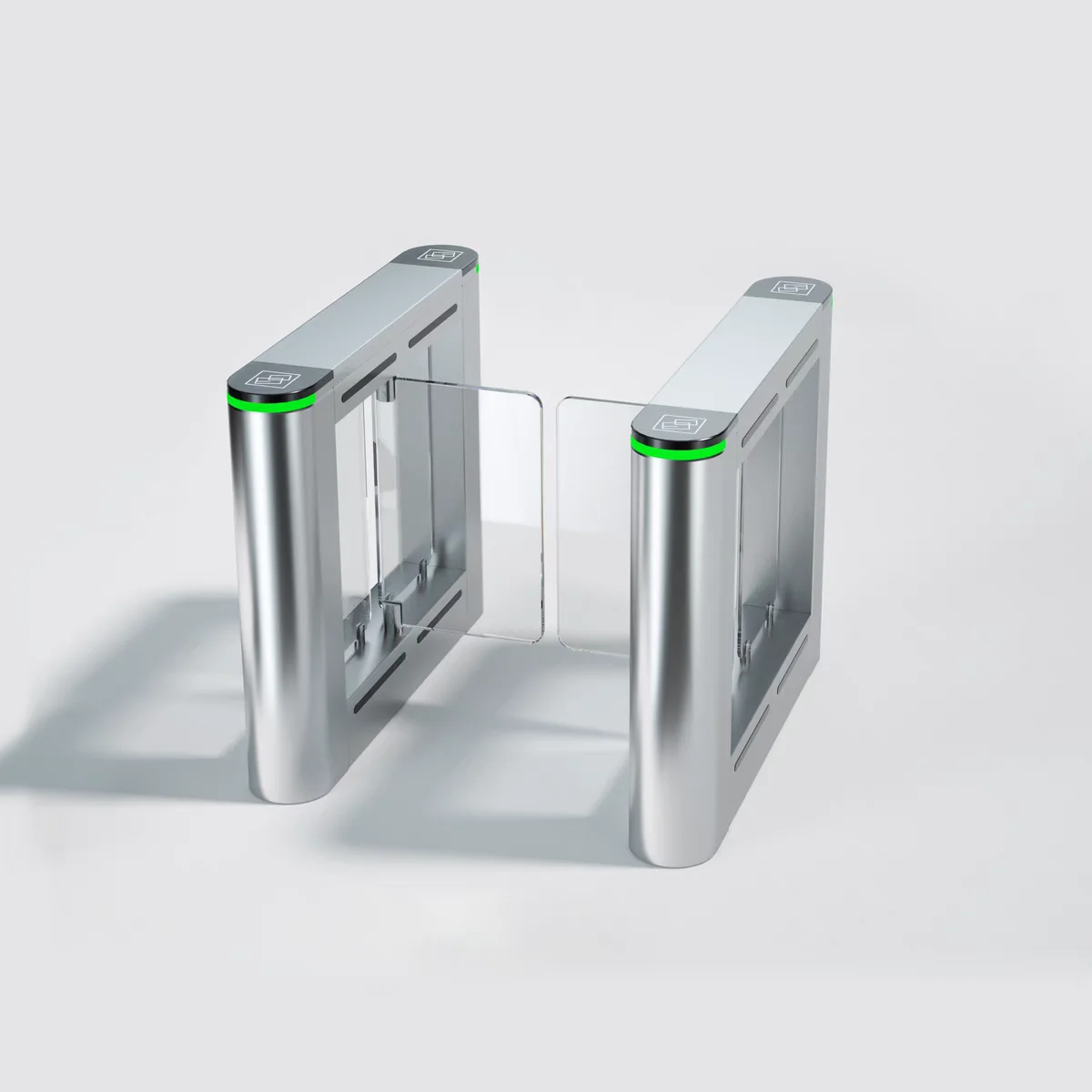 Pedestrian Swing Barrier Gate Safety Access Controller Automatic Entry Security Gate System For Office Gym Mall